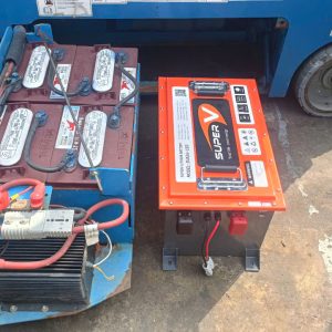 Lắp đặt pin lithium SuperV 25.6V (SVA24-206)